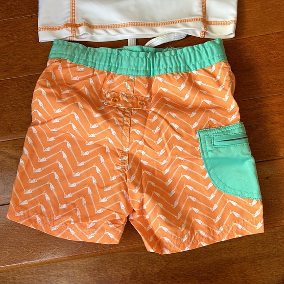 NWT CABANA LIFE BOYS 2PC RASHGUARD SET SIZE 18M-24M - Picture 6 of 8